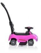 MONI Masinuta copii de impins Rider 2in1 Pink cu maner parental detasabil volan cu melodii spatiu pentru jucarii sub scaun protectie impotriva rasturnarii recomandata copiilor cu varsta peste 2 ani