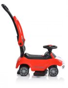 MONI Masinuta copii de impins Rider 2in1 Red cu maner parental detasabil volan cu melodii spatiu pentru jucarii sub scaun protectie impotriva rasturnarii recomandata copiilor cu varsta peste 2 ani