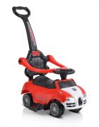 MONI Masinuta copii de impins Rider 2in1 Red cu maner parental detasabil volan cu melodii spatiu pentru jucarii sub scaun protectie impotriva rasturnarii recomandata copiilor cu varsta peste 2 ani