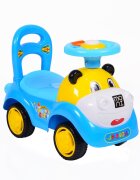 MONI Masinuta copii Ride-On fara pedale Super Car Blue cu functii muzicale si spatiu de depozitare