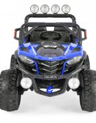 MONI Masinuta electrica pentru copii Jakarta Blue 12V 140W de teren 4x4 cu telecomanda player muzical 4 motoare deschidere usi si lumini