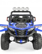 MONI Masinuta electrica pentru copii Jakarta Blue 12V 140W de teren 4x4 cu telecomanda player muzical 4 motoare deschidere usi si lumini