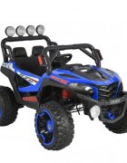 MONI Masinuta electrica pentru copii Jakarta Blue 12V 140W de teren 4x4 cu telecomanda player muzical 4 motoare deschidere usi si lumini
