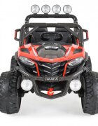 MONI Masinuta electrica pentru copii Jakarta Red 12V 140W de teren 4x4 cu telecomanda player muzical 4 motoare deschidere usi si lumini