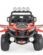 MONI Masinuta electrica pentru copii Jakarta Red 12V 140W de teren 4x4 cu telecomanda player muzical 4 motoare deschidere usi si lumini