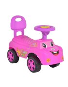 MONI Masinuta pentru copii Keep Riding Roz fara pedale greutate admisa 25 kg cu spatar si melodii