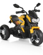 MONI Motocicleta electrica pentru copii Bo Colombo Yellow 12V 60W cu oglinzi suport picioare muzica si lumini