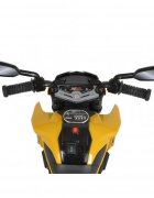 MONI Motocicleta electrica pentru copii Bo Colombo Yellow 12V 60W cu oglinzi suport picioare muzica si lumini