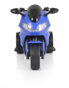 MONI Motocicleta electrica pentru copii Comet Blue 6V7AhRoti rezistenteOglinzi retrovizoareLampi frontale si lumini LEDMuzicaMufa MP3USBPornire la butonSezut ergonomic