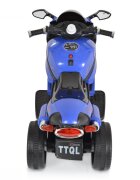 MONI Motocicleta electrica pentru copii Comet Blue 6V7AhRoti rezistenteOglinzi retrovizoareLampi frontale si lumini LEDMuzicaMufa MP3USBPornire la butonSezut ergonomic