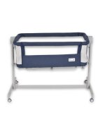 MONI Patut co-sleeper cu inaltime reglabila si saltea inclusa Pengy Albastru