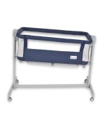 MONI Patut co-sleeper cu inaltime reglabila si saltea inclusa Pengy Albastru