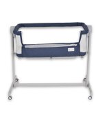 MONI Patut co-sleeper cu inaltime reglabila si saltea inclusa Pengy Albastru