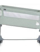 MONI Patut Co-Sleeper Mystery Green 93x69x72-84 cm multifunctional cu laterala culisantafunctie leganarepozitie anti-reflux 5 pozitii de reglare a inaltimiisaltea si geanta transport incluse