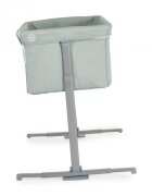 MONI Patut Co-Sleeper Mystery Green 93x69x72-84 cm multifunctional cu laterala culisantafunctie leganarepozitie anti-reflux 5 pozitii de reglare a inaltimiisaltea si geanta transport incluse