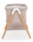 MONI Patut pentru bebelusi Kalinihta Premium Beige 90x53x74 cm cu suport pentru accesoriiplasa insecte si saltea inclusa recomandat de la nastere pana la o greutate de maxim 11 kg