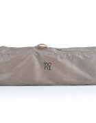 MONI Patut pliabil de calatorie 2in1 Sleepy New Beige 120x60cm cu 2 niveleroti cu blocareusa de acces cu fermoarlaterala cu plasa de ventilatiepliabil compactsaltea pliabilabara cu jucariisaltea de infasat si geanta