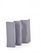MONI Patut pliabil de calatorie Solo Grey cu un nivelpliere compactasaltea pliabila si geanta transport incluselaterale cu plasa de ventilatieusa de acces cu fermoarideal pentru calatorii sau vizite la bunici