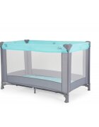 MONI Patut pliabil de calatorie Solo Mint cu un nivelpliere compactasaltea pliabila si geanta transport incluselaterale cu plasa de ventilatieusa de acces cu fermoarideal pentru calatorii sau vizite la bunici