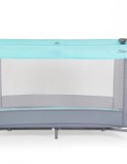 MONI Patut pliabil de calatorie Solo Mint cu un nivelpliere compactasaltea pliabila si geanta transport incluselaterale cu plasa de ventilatieusa de acces cu fermoarideal pentru calatorii sau vizite la bunici