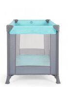 MONI Patut pliabil de calatorie Solo Mint cu un nivelpliere compactasaltea pliabila si geanta transport incluselaterale cu plasa de ventilatieusa de acces cu fermoarideal pentru calatorii sau vizite la bunici