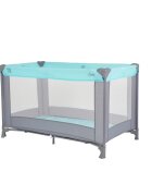 MONI Patut pliabil de calatorie Solo Mint cu un nivelpliere compactasaltea pliabila si geanta transport incluselaterale cu plasa de ventilatieusa de acces cu fermoarideal pentru calatorii sau vizite la bunici