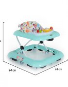MONI Premergator copii Jungle Mint pliabil compactcu panou interactiv muzicalspatar inalthusa detasabilainaltime reglabila
