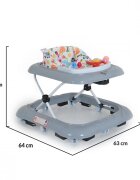 MONI Premergator cu panou interactiv Jungle Grey