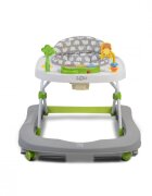 MONI Premergator pentru copii Zoo Grey 2-in-1 transformabil in antepremergatorroti pivotantepliere compactapanou interactiv cu muzica si jucarii