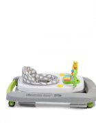 MONI Premergator pentru copii Zoo Grey 2-in-1 transformabil in antepremergatorroti pivotantepliere compactapanou interactiv cu muzica si jucarii