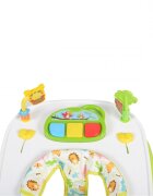MONI Premergator pentru copii Zoo Grey 2-in-1 transformabil in antepremergatorroti pivotantepliere compactapanou interactiv cu muzica si jucarii