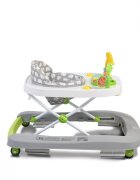 MONI Premergator pentru copii Zoo Grey 2-in-1 transformabil in antepremergatorroti pivotantepliere compactapanou interactiv cu muzica si jucarii
