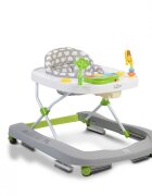 MONI Premergator pentru copii Zoo Grey 2-in-1 transformabil in antepremergatorroti pivotantepliere compactapanou interactiv cu muzica si jucarii