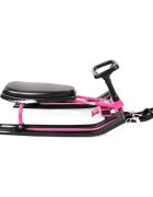 MONI Saniuta cu volan pentru copii Snowy Pink