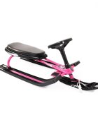 MONI Saniuta cu volan pentru copii Snowy Pink