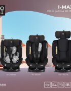 MONI Scaun auto cu isofix i-Maxx Space-gray 40-150 cm sezut rotativcertificat I-Sizesistem de fixare sonorspatar reglabil in 5 pozitiipernuta gatjucarie plus si protectie centura incluse
