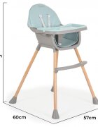 MONI Scaun de masa 2in1 Donut Mint