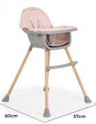 MONI Scaun de masa 2in1 Donut Pink