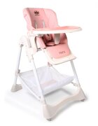 MONI Scaun de masa copii Chocolate Pink de la 6 lunipliabil compactspatar reglabil7 nivele inaltimehusa impermeabila usor de curatatroticos jucarii