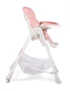 MONI Scaun de masa copii Chocolate Pink de la 6 lunipliabil compactspatar reglabil7 nivele inaltimehusa impermeabila usor de curatatroticos jucarii
