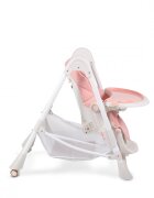 MONI Scaun de masa copii Chocolate Pink de la 6 lunipliabil compactspatar reglabil7 nivele inaltimehusa impermeabila usor de curatatroticos jucarii