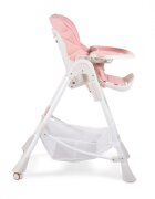 MONI Scaun de masa copii Chocolate Pink de la 6 lunipliabil compactspatar reglabil7 nivele inaltimehusa impermeabila usor de curatatroticos jucarii