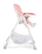 MONI Scaun de masa copii Chocolate Pink de la 6 lunipliabil compactspatar reglabil7 nivele inaltimehusa impermeabila usor de curatatroticos jucarii