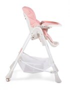 MONI Scaun de masa copii Chocolate Pink de la 6 lunipliabil compactspatar reglabil7 nivele inaltimehusa impermeabila usor de curatatroticos jucarii