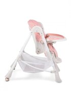 MONI Scaun de masa copii Chocolate Pink de la 6 lunipliabil compactspatar reglabil7 nivele inaltimehusa impermeabila usor de curatatroticos jucarii