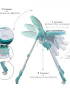 MONI Scaun de masa Kimchi Turquoise