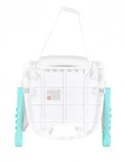MONI Scaun de masa pentru bebelusi Amaretti Mint multifunctional 3in1functie booster si scaunelmasuta reglabilahusa piele ecologicasuport picioare reglabilcenturi de siguranta