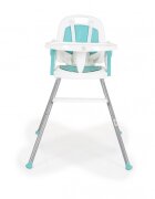 MONI Scaun de masa pentru bebelusi Amaretti Mint multifunctional 3in1functie booster si scaunelmasuta reglabilahusa piele ecologicasuport picioare reglabilcenturi de siguranta