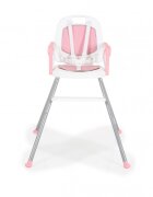 MONI Scaun de masa pentru bebelusi Amaretti Roz multifunctional 3in1functie booster si scaunelmasuta reglabilahusa piele ecologicasuport picioare reglabilcenturi de siguranta