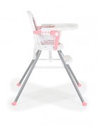 MONI Scaun de masa pentru bebelusi Amaretti Roz multifunctional 3in1functie booster si scaunelmasuta reglabilahusa piele ecologicasuport picioare reglabilcenturi de siguranta